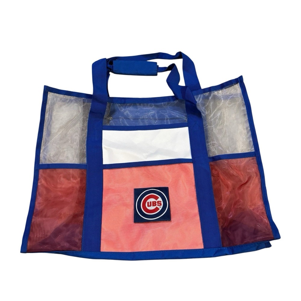 Chicago Cubs Beach Tote Giveaway SGA Blue White‎ Red Mesh Lightweight